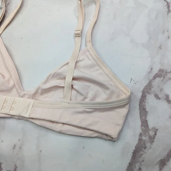 Everlane Bra Women Pink Square Neck Tank Cotton Bralette Active Supima N… - Picture 9 of 11
